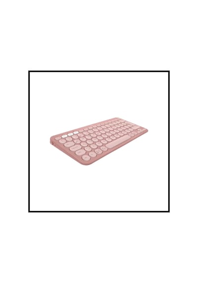Teknoteg - Rsr - Logıtech K380s, Pebble Keys 2, Rose, 920-011861, Bluetooth, Türkçe, Q, Multimedya,