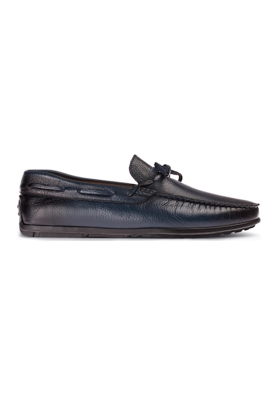Deery Hakiki Deri Lacivert Loafer Erkek Ayakkabı - 01647mlcvc04 Lacivert