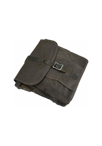 Ççs 31487 Mumlanmış Kanvas Retro Omuz Çantası Kahve Kahverengi