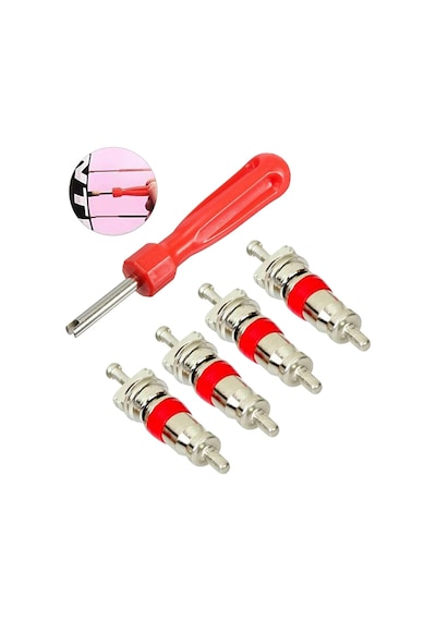 Lasonstiges 5 Adet Lastik Vana Çekirdek Sökme Araçları Set Vana Çekirdek Anahtarı Tornavida Galvanizli Vana Bakır Lastik Tamir Aracı Çekirdek Kiti