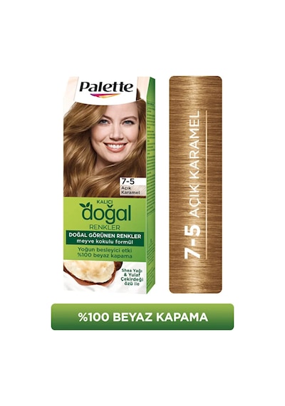 Palette Kalıcı Doğal Renkler 7 - 5 Açık Karamel X 2 Adet