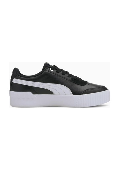 Puma Carina Lift 373031 06 Unisex Sneaker Ayakkabı Siyah Beyaz 36-40 Beyaz - Siyah