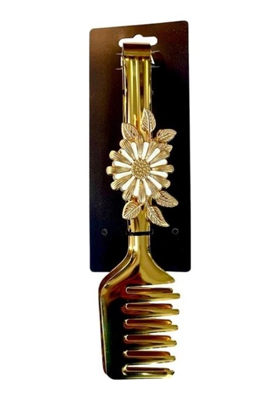 Balsa Gold Renk Papatya Detaylı Çelik Maşa Altın