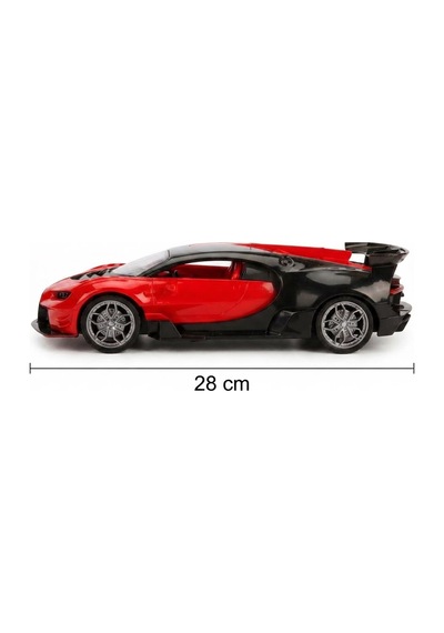 Bugatti Tasarımlı Uzaktan Kumandalı 27mhz 5 Kanallı 1:14 Ölçekli Süper Yarış Arabası Çok Renkli