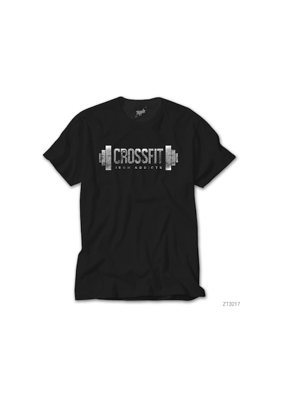 Crossfit Iron Siyah Tişört
