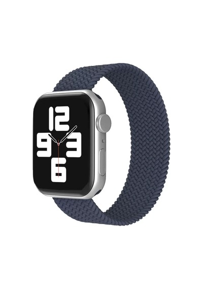 Newface Apple Watch 38mm Ayarlı Solo Silikon Kordon - Lacivert Diğer