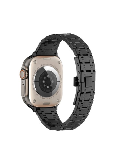 Apple Uyumlu Watch 7 45mm Zore Krd-83 Metal Kordon