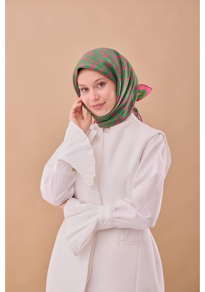 Silk Home Aura Eşarp 140005-27 Fuşya, Yeşil, Pembe