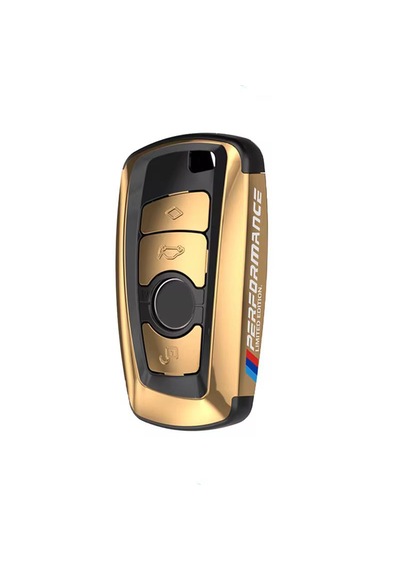 Bmw Anahtarlık Parlak Gold Şık Tasarım Kumanda Kabı Bmw Keychain, Shiny Gold, Stylish Design Remote Control Case
