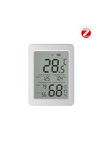Airguard Lcd Ekranlı Zigbee Akıllı Sıcaklık Ve Nem Sensörü Snzb-02dr2