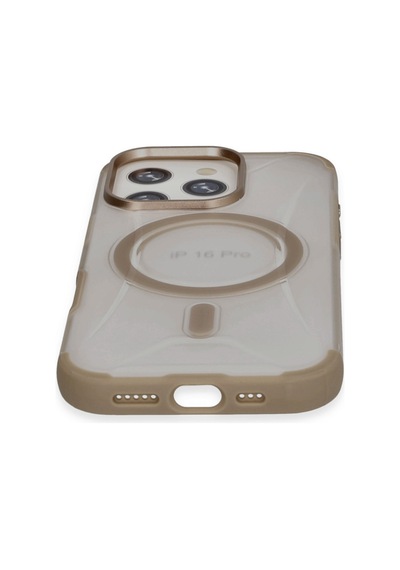 Joko Apple Uyumlu iPhone 16 Pro Max Hilton Magsafe Kapak - Gold Gold