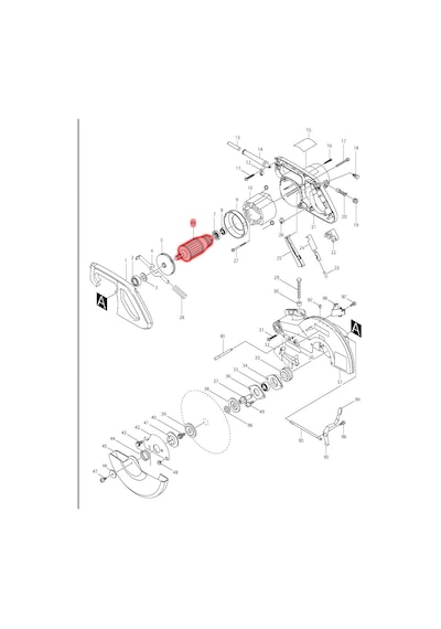 Makita LS1040N Endüvi Rotor Kollektör Ürün Kodu 516718-8