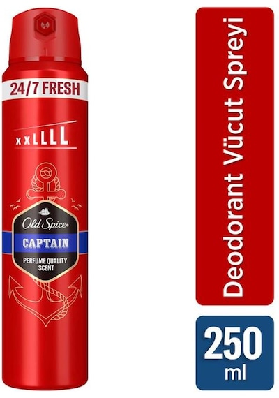 Old Spice Captain Erkek Deodorant Spreyi 250 Ml Xl