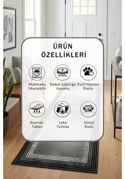 Yıkanabilir Yolluk 91 Mor