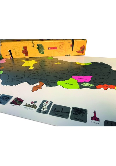 Mapofx Gezkazı Türkiye Haritası 1000 x 1500 CM