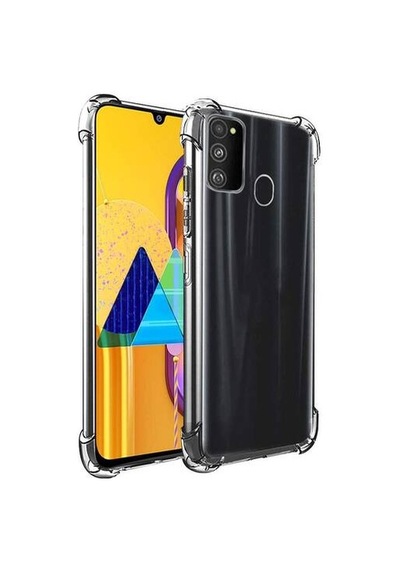 Samsung Galaxy M21 Uyumlu Kapak Şeffaf Airbag Köşe Korumalı Antishock Silikon Kapak