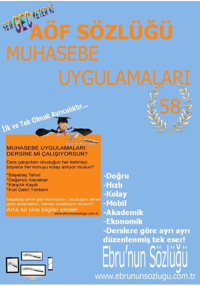 AÖF İİBF Ebrunun Sözlüğü Muhasebe Uygulamaları - E S