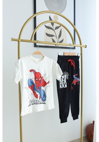 Name Baby & Kids Erkek Çocuk Spiderman Takım Beyaz-lacivert Beyaz - Lacivert