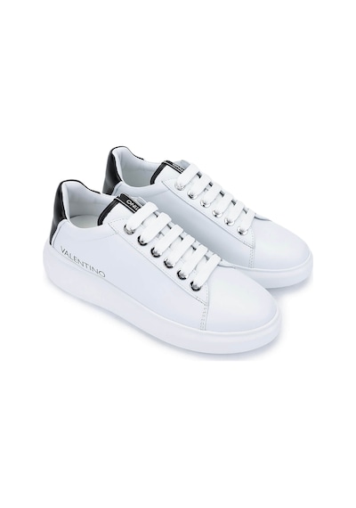 Mario Valentino Unisex Hakiki Deri Beyaz/siyah Sneakers & Spor Ayakkabı 1040 95b2310 Ayk Y25 Whıte/black Beyaz  - Siyah