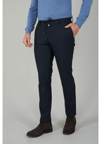 Bisse Erkek Lastikli Bağcıklı Spor Jagger Lacivert Pantolon Pns25k25202 D39 Lacivert