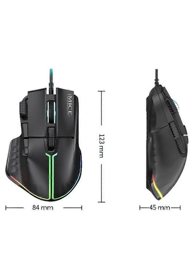 İmce T50 Gaming Mouse, 12800 Dpı, Çift Tıklama Ateş Tuşu, 8 Makrolanabilir Tuşlu, 13 Modlu Rgb 0193