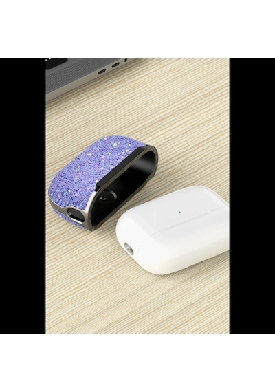 Onegif Apple Uyumlu AirPods 2 2.nesil Bright Simli AirPods Kapak - Gümüş