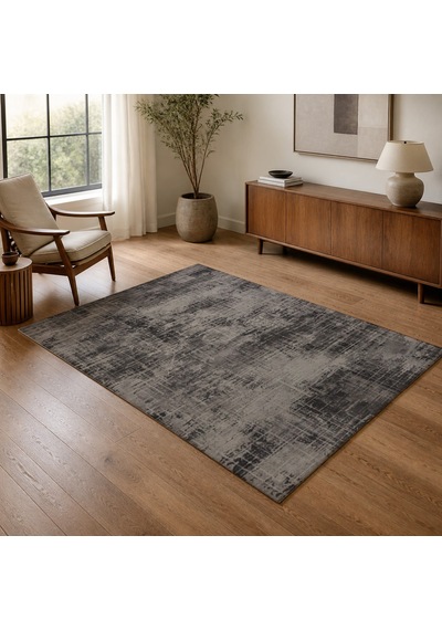 Kartela Halı Alea Halı Jüt Taban Dokuma Halı Antrasit - 200 X 300 Cm
