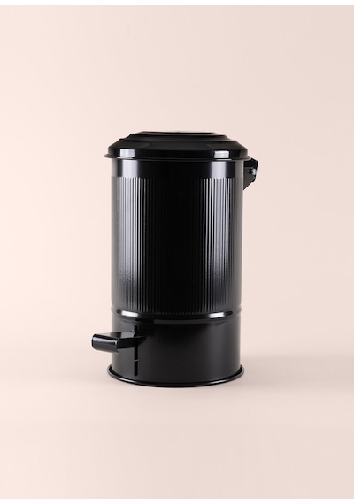 The Mia Stripe Mutfak Ve Banyo Çöp Kovası Siyah 5 Lt Siyah