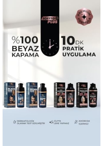 Expert Woman Beyaz Kapatıcı Şampuan Koyu Kahve Saç Boyası Amonyaksız Doğal Görünüm Diğer
