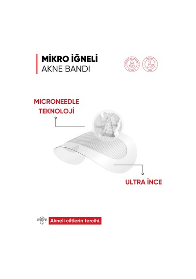 Mia Klinika Leke Karşıtı Mikro İğne Teknolojili Akne Bandı 6'lı
