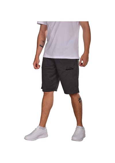 Diadora Mesa - Pamuklu Antrasit Spor Şort - Dıadoramesa (547284465)