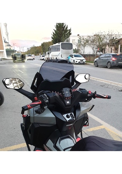 Motocam Honda Forza 250 Ön Cam 2021-2026 Model 47cm Füme Renkli 4mm Uzun