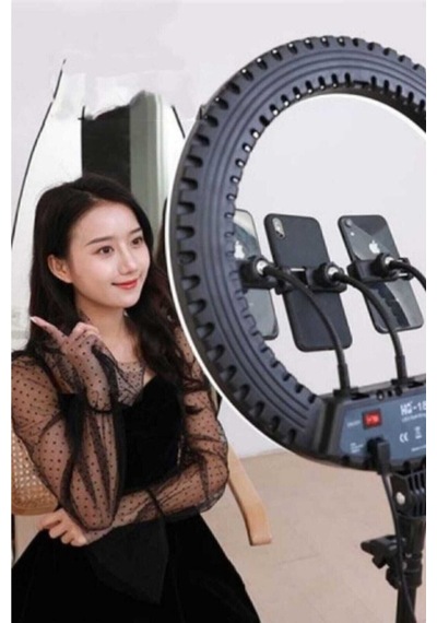 Ring Light Led Işık Halkası 21 Inç 54 Cm Profesyonel Stüdyo Işığı Ve 210 Cm Monopod Güzellik Merkezi