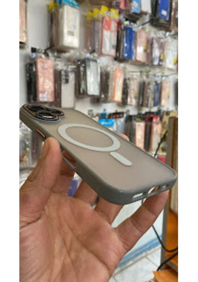 Apple iPhone Uyumlu  16 Kamera Korumalı Mat Magsafe Wireless Şarj Destekli Renkli 45644