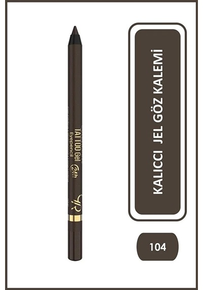 Tattoo Gel Eyepencil No: 104 Glitzy Brown - 24 Saat Kalıcı Suya Dayanıklı Jel Göz Kalemi 0