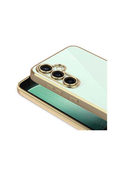 Galaxy A26 Kılıf Kamera Korumalı Logo Gösteren Zore Omega Kapak Rose Gold