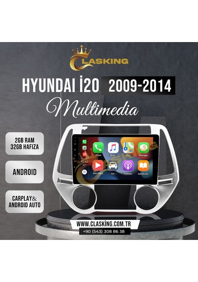 Hyundai İ20 2009-2014 2 Gb Ram 32 Gb Hafıza Androıd Multimedia