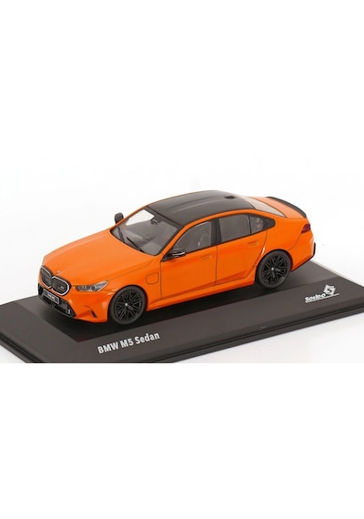 1:43 Ölçek Solido 2024 Bmw M5 Sedan Fire Orange Iıı Diecast Metal Minyatür Model Araba 10cm