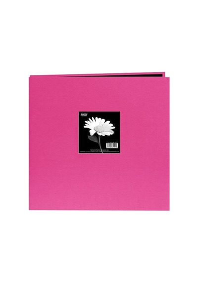 Ayrex 30,5 X 30,5 Cm Kitap, Kumaş Kapak, Pencereli Albüm, Kırmızı, Açık Pembe, 8 İnç X 8 İnç