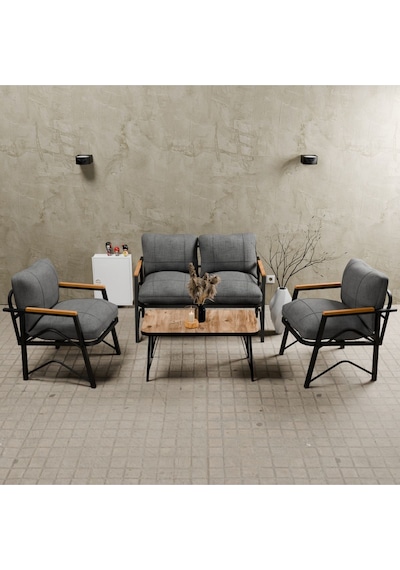 Mb Garden Furnıture Simetri Model, Balkon, Bahçe, Cafe, Metal Koltuk Takımı, Bahçe Takımı , Çay Seti, 2 1 1 Orta Sehpalı Orta Gri Mb Garden Furnıture Simetri Model, Balkon, Bahçe, Cafe, Metal Koltuk Takımı, Bahçe Takımı , Çay Seti, 2 1 1 Orta Sehpalı Orta Gri
