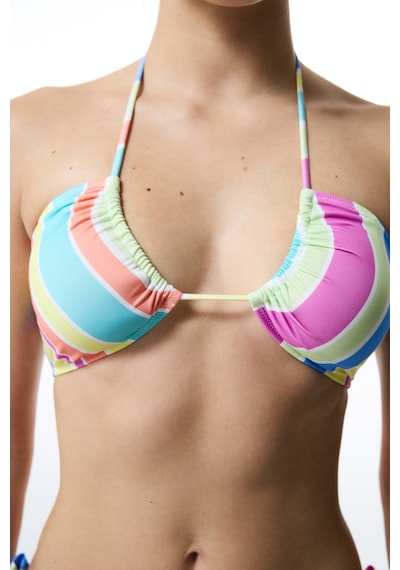 Penti Donna Reverse Çizgili V Kesim Bikini Üstü