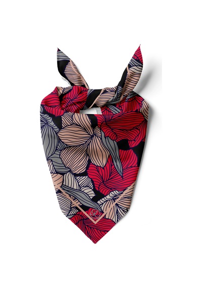 Modern Flower Desen Bandana/fular Çok Renkli