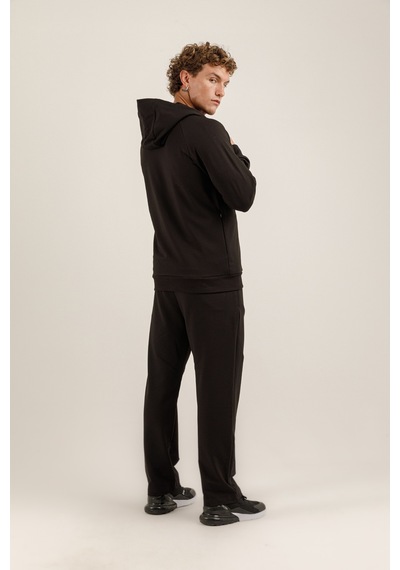 Airlife Saturn Ur7 Pro I Tam Boy Fermuarlı Erkek Kapüşonlu Sweatshirt Siyah