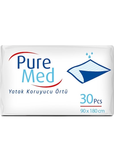 Puremed 90 x 180 CM Yatak Koruyucu Örtü 30'lu