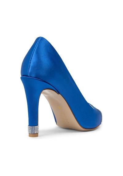 Deery Mavi Stiletto Taşlı Kadın Topuklu Ayakkabı - K0030zmvım01 Mavi