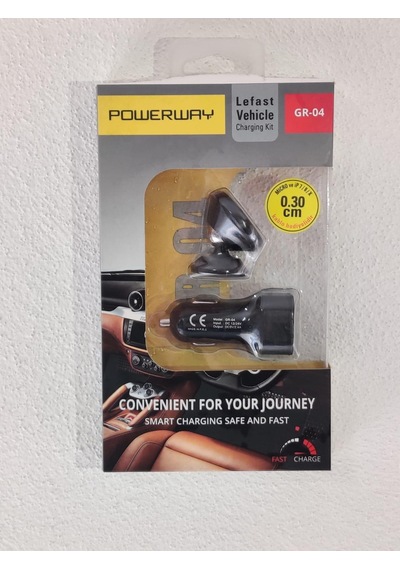 Powerway Gr-04 Araç Şarj Seyahat Kiti Iphone+Mıcro Kablo