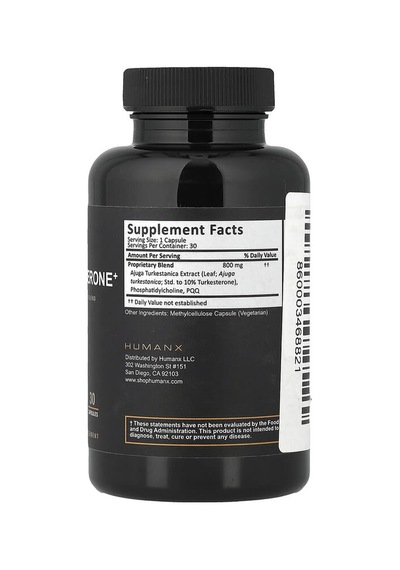 Humanx, Turkesterone+, 30 Capsules Humanx Nutrıtıon