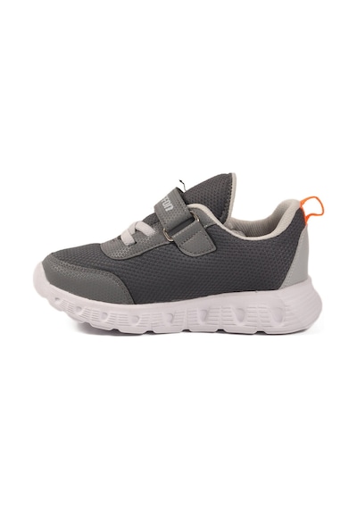 Füme Cırtlı Işıklı Hafif Unisex Çocuk Spor Ayakkabı 1015 P Füme