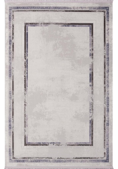Scala Sc005g Gri Halı Modern Desenli Tozu Az Akrilik Salon Halısı Yatak Odası Mutfak Koridor
