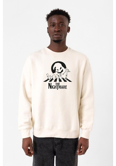 About Blank Tshirthane The Nightmare Oogie Boogie Ekru Erkek 2ip Sweatshirt P23163s7514, M Acı Kahverengi